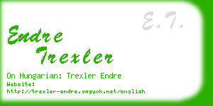 endre trexler business card